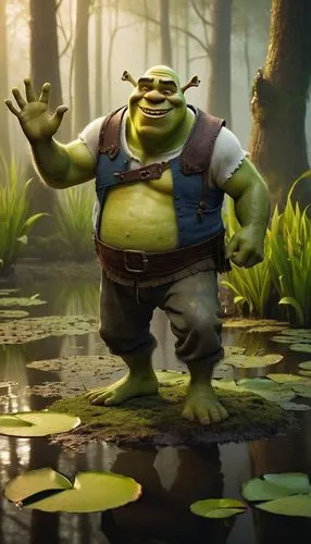 hulka,skaar,ogre,minion hulk,skadavy,oger,frowick,sherk,frog background,bobinski,borga,grek,orge,wasowski,ogres,shreck,skadden,swamp,iorek,shrek,Conceptual Art,Fantasy,Fantasy 16