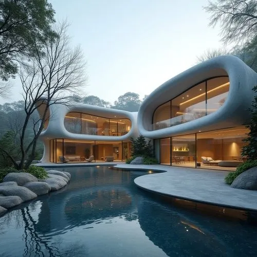 futuristic architecture,modern architecture,modern house,dunes house,dreamhouse,beautiful home