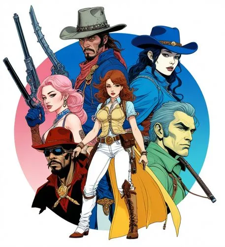 gunslingers,gunfighters,outlaws,rednex,daikatana,nextwave