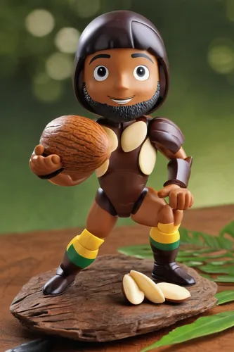 Compose a poem praising the unique taste of Brazil nuts.,football player,mini rugby,playmobil,gridiron football,game figure,figurine,brazil nuts,football fan accessory,wooden figure,decorative nutcrac