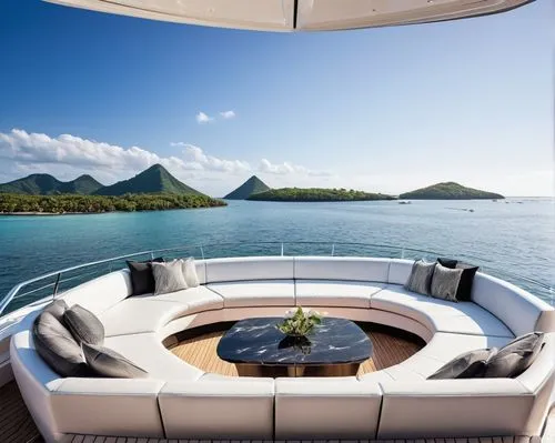 on a yacht,yacht exterior,pontoon boat,yachting,yacht,boat landscape,outdoor furniture,houseboat,patio furniture,floating island,penthouses,superyachts,superyacht,yachts,chaise lounge,flybridge,tour boat,pontoon,pilothouse,bareboat,Photography,Black and white photography,Black and White Photography 09