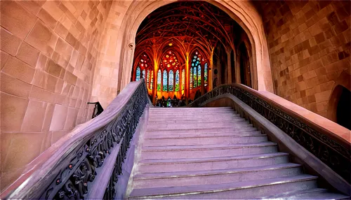 stairway,gaudí,entry path,portal,icon steps,outside staircase,staircase,organ pipes,hall of the fallen,washington national cathedral,pipe organ,archway,main organ,entrance,entry,haunted cathedral,doorway,church door,crypt,hallway,Illustration,Paper based,Paper Based 02
