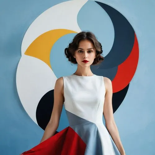 mondrian,courreges,demarchelier,mouret,blumenfeld,sixties,scodelario,rankin,trenaunay,petrossian,pop art style,redress,vionnet,felicity jones,retro woman,white blue red,demoiselles,vintage dress,marimekko,marni,Illustration,Black and White,Black and White 32