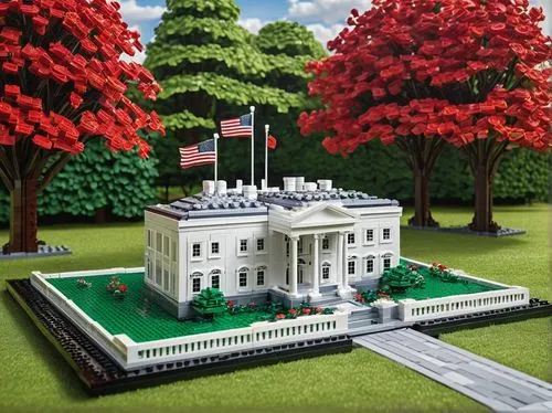 the white house,white house,lego background,whitehouse,miniland,administraton,lego,prez,golf lawn,presidential,from lego pieces,presidnet,lego trailer,legomaennchen,us president,golf course background,build lego,presidents,voxel,diorama,Conceptual Art,Fantasy,Fantasy 30