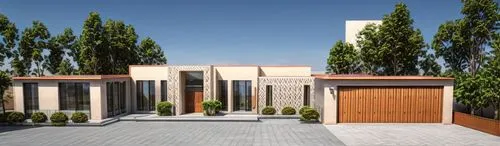 modern with a lot of details clean inovator that feels like a home blue sky sun and green garden dont put a pool,build by mirza golam pir,prefabricated buildings,residential house,3d rendering,garden 