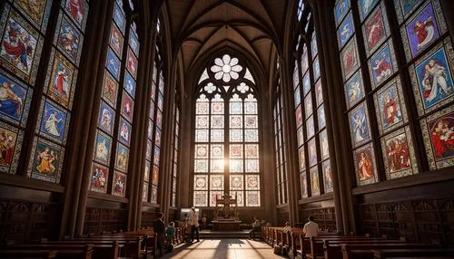 stained glass windows,transept,presbytery,the interior,interior view,duomo di milano,christ chapel,pieterskerk,aachen cathedral,interior,cathedral st gallen,main organ,ulm minster,choir,the interior of the,stained glass,altarpieces,church windows,cathedral,sanctuary