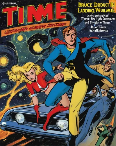 Write a narrative about a main character who unexpectedly gains the ability to travel through time, leading to unforeseen consequences and moral dilemmas.,atomic age,space travel,magazine cover,time m