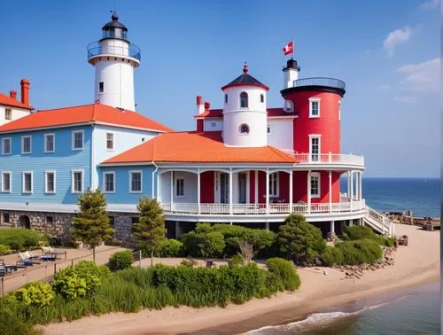 crisp point lighthouse,battery point lighthouse,red lighthouse,point lighthouse torch,electric lighthouse,lighthouse,maiden's tower views,light station,light house,petit minou lighthouse,mackinac island,rubjerg knude lighthouse,duluth,great lakes,thimble islands,maine,santa cruz,grand haven,portland head light,frederic church,Photography,General,Realistic