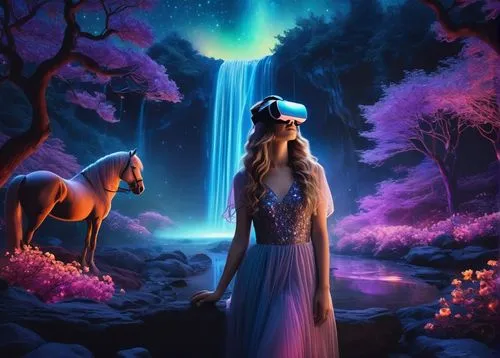 fantasy picture,3d fantasy,fantasy art,fantasia,enchanted,unicorn background,fantasy woman,blue enchantress,fantasy portrait,girl with a dolphin,dream world,mystical portrait of a girl,cinderella,magical,fairytales,fantasy world,fantasy landscape,wonderland,faerie,pocahontas,Illustration,Children,Children 06