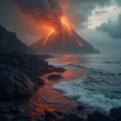 volcanic eruption,volcanic,vulcano,active volcano,volcanic landscape,lava,Photography,General,Realistic