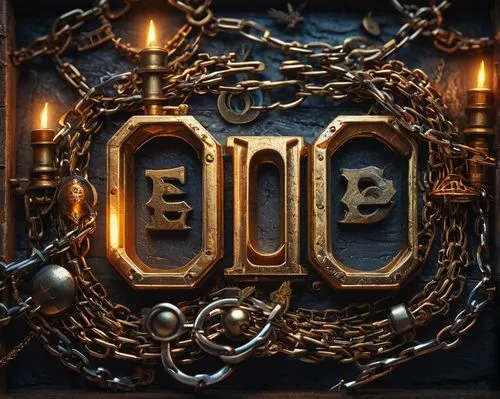 monogram,enochian,iron door,cartouche,decorative letters,emblem,Photography,General,Fantasy