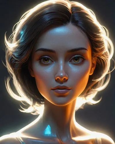 fantasy portrait,mystical portrait of a girl,digital painting,luminous,world digital painting,digital art,sci fiction illustration,girl portrait,elsa,transistor,aura,vector girl,katniss,cg artwork,echo,illuminate,illustrator,portrait background,glow of light,digital illustration,Art,Artistic Painting,Artistic Painting 29