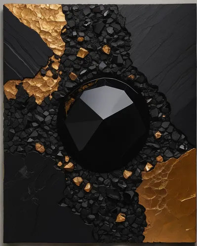 Imagine an adventurous fantasy world where 'Ebony' is a magical gemstone.,bitumen,cube surface,black cut glass,pour,tar,lacquer,black squares,oil,mineral,purpurite,isolated product image,onyx,oil drop