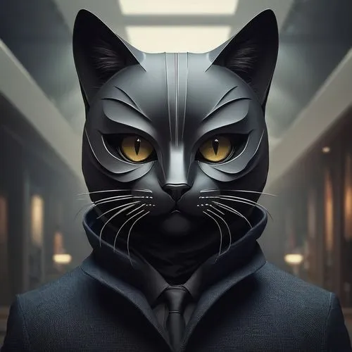 catman,black cat,puerto montt,chile,cat,gato,Illustration,Realistic Fantasy,Realistic Fantasy 17