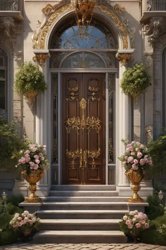 violet evergarden,garden door,door,the door,doors,front door,house entrance,door husband,doorway,metallic door,the threshold of the house,frame flora,crown render,church door,golden wreath,floral greeting,floral decorations,entry,open door,french digital background,Photography,Fashion Photography,Fashion Photography 04