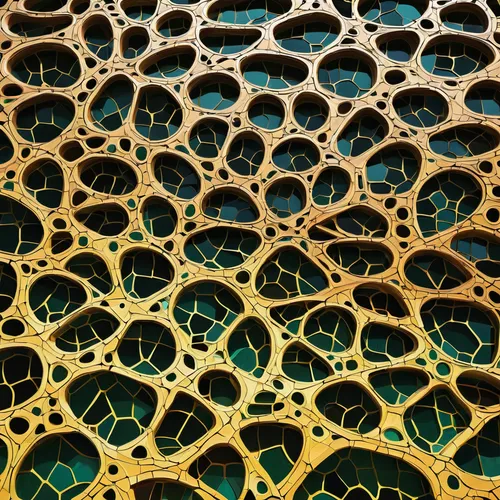 voronoi as an organic aesthetic in architecture,honeycomb structure,building honeycomb,honeycomb grid,honeycomb,honeycomb stone,trypophobia,lattice window,lattice,hexagonal,hexagons,tessellation,cryst