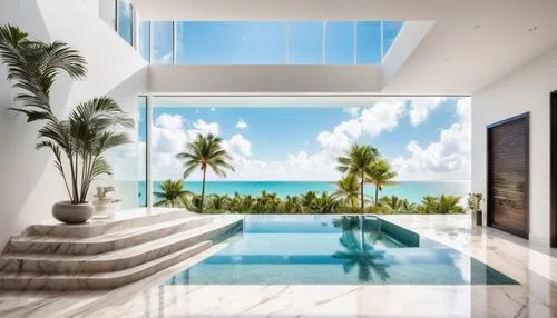 luxury home interior,tropical house,luxury property,3d rendering,holiday villa,glass roof,penthouses,pool house,roof landscape,windows wallpaper,dreamhouse,florida home,glass wall,paradisus,interior modern design,luxury home,roof top pool,renderings,skylights,beautiful home,Illustration,Retro,Retro 03