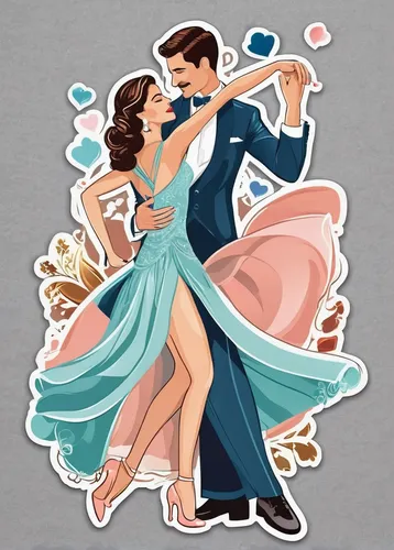 retro 1950's clip art,ballroom dance,dancing couple,waltz,latin dance,ballroom dance silhouette,dancesport,fairy tale icons,vintage couple silhouette,salsa dance,argentinian tango,ice dancing,clipart sticker,valentine's day clip art,50's style,valentine clip art,vintage man and woman,sticker,wedding icons,twirls,Unique,Design,Sticker