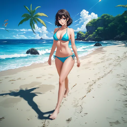 beach background,beach scenery,summer background,anime 3d,gravure idol,blue hawaii,ocean background,digital compositing,dream beach,coconuts on the beach,lover's beach,honmei choco,honolulu,aloha,sany