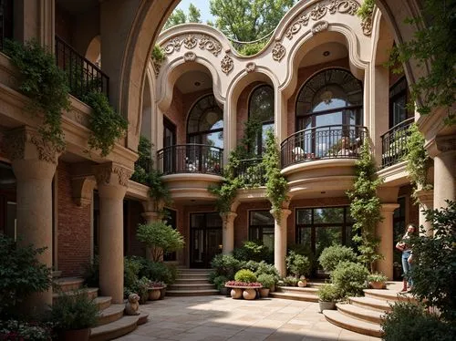 courtyards,cochere,courtyard,conservatory,filoli,philbrook,inside courtyard,loggia,patio,mansion,persian architecture,domaine,luxury property,atriums,chateau,milanesi,iranian architecture,casa fuster hotel,beautiful home,porch