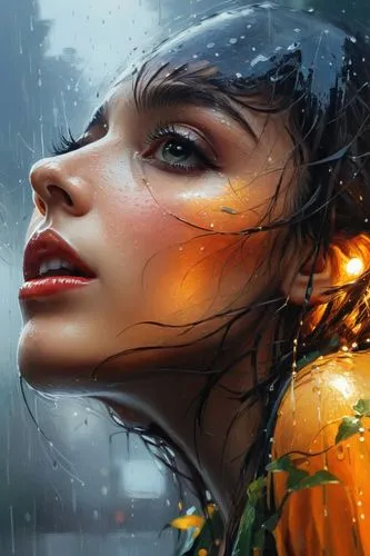 rainswept,in the rain,rainfall,golden rain,red rose in rain,rainstorm,light rain,rained,drenched,heavy rain,dewy,raindrops,rain,rainy,monsoon,rainwater drops,rain shower,lluvia,raining,walking in the rain,Conceptual Art,Fantasy,Fantasy 15