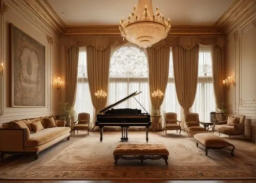 grand piano,steinway,steinways,parlor,ritzau,concertgebouw,great room,ornate room,the piano,neoclassical,royal interior,lanesborough,fortepiano,sitting room,claridge,luxury home interior,poshest,concerto for piano,opulently,rosecliff,Illustration,Japanese style,Japanese Style 12