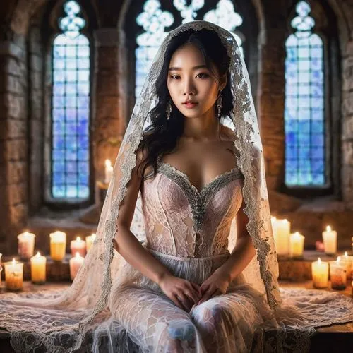 mandu,yeonsan hong,songpyeon,dead bride,mt seolark,candlelight,bridal,bridal dress,wedding dress,a princess,angel,cinderella,hanbok,candlelights,rapunzel,the enchantress,daegeum,bride,fairy queen,silver wedding,Photography,General,Commercial