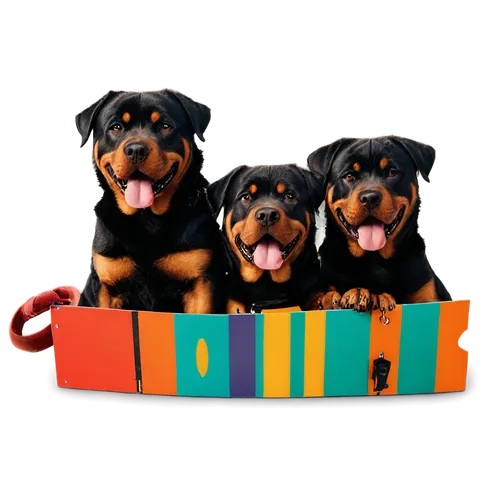 rottweilers,dachshunds,rottweiler,color dogs,oberweiler,dobermans,dog toys,pupillidae,dogana,xylophone,pan flute,woofers,christmas sled,bassetts,bongos,subwoofers,dachshund,accordion,two dogs,bloodhounds,Illustration,Children,Children 05