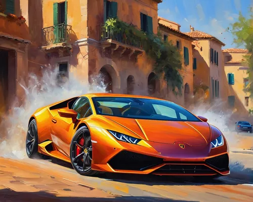 Write a thrilling car chase scene involving a Lamborghini Huracan.,lamborghini huracan,lamborghini huracán,lamborghini aventador,lamborghini,lamborghini aventador s,aventador,lamborghini estoque,lambo