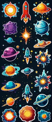 взрывы галактических масштабов,space ships,planets,spaceships,systems icons,solar system,galaxy types,asteroids,the solar system,outer space,set of icons,retro pattern,icon set,mobile video game vecto