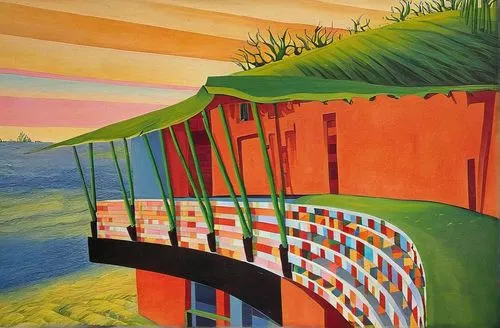 pontsycyllte,rainbow bridge,underpass,tied-arch bridge,sweeping viaduct,viaduct,highway bridge,scenic bridge,gladesville bridge,road bridge,rail way,overpass,footbridge,railway bridge,bailey bridge,bridge,rail road,arch bridge,train way,viola bridge,Art,Artistic Painting,Artistic Painting 21