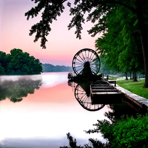 tranquility,water wheel,evening lake,beautiful lake,paddlewheel,boat landscape,peacefulness,windsor chair,lake monroe,beautiful landscape,calm waters,old wooden boat at sunrise,peaceful,landscape photography,calm water,landscape background,rocking chair,hanging bridge,idyllic,river landscape,Conceptual Art,Graffiti Art,Graffiti Art 04