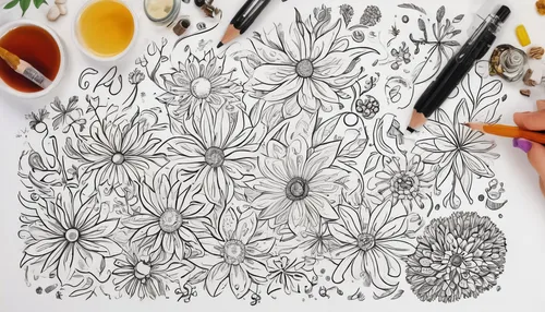 mandala flower illustration,floral doodles,mandala flower drawing,sunflower lace background,sunflower coloring,flower drawing,botanical line art,flower line art,chrysanthemum background,floral border paper,floral mockup,floral background,flowers pattern,floral digital background,watercolor floral background,botanical print,floral composition,flower illustrative,white floral background,carnation coloring,Illustration,Black and White,Black and White 05