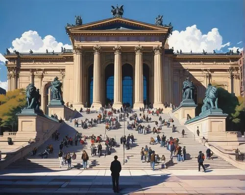 cinquantenaire,palais de chaillot,lustgarten,brand front of the brandenburg gate,brandenburger tor,brandenburg gate,hermannsdenkmal,neoclassical,school of athens,ryswick,triomphe,crillon,janiculum,triumphal arch,saint george's hall,neoclassicism,louvre museum,victor emmanuel ii monument,greek temple,the parthenon,Conceptual Art,Sci-Fi,Sci-Fi 23