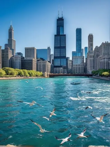 birds of chicago,chicago skyline,chicago,chicagoland,chicagoan,shedd,metra,lake shore,detriot,buckingham fountain,lakefront,dearborn,northwestern,illinois,dusable,streeterville,mke,chicagoans,ilitch,il,Art,Classical Oil Painting,Classical Oil Painting 16