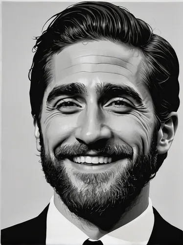 beard,castro,smiley emoji,killer smile,bearded,grin,film actor,man portraits,gentlemanly,a smile,b w,portrait background,on a transparent background,abe,grinning,santiago calatrava,rabbi,mr,casement,poseidon god face,Illustration,Black and White,Black and White 21