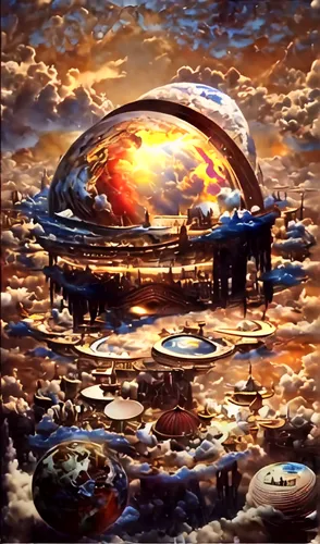 deltha,futuristic landscape,planet eart,ozma,planet alien sky,bathysphere,technosphere,toroid,chemosphere,alien planet,extrasolar,cosmosphere,exosphere,musical dome,primordia,arcology,fantasy landscap