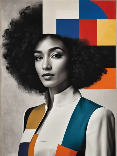 afroamerican,mondrian,mali,wpap,girl-in-pop-art,color blocks,afro-american,popart,african american woman,fashion vector,pop art style,three primary colors,color block,60s,geometric,tri-color,malaysian flag,martini,artist color,ghana,Art,Artistic Painting,Artistic Painting 46