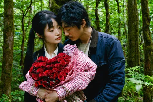 cherokee rose,korean drama,romantic scene,with roses,girl and boy outdoor,picking flowers,chinese peony,wild roses,kimjongilia,everlasting flowers,japanese anemone,artificial flower,wild strawberries,geum,love couple,way of the roses,holding flowers,japan rose,kdrama,japanese floral background,Art,Classical Oil Painting,Classical Oil Painting 17