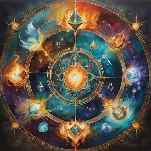 five elements,nakshatras,innervate,alethiometer,stargates,zodiac,dharma wheel,astrologers,silmarils,alchemic,metatron's cube,divination,astrologer,signs of the zodiac,astrologically,alchemical,divinations,qabalah,astrologist,astrolabe,Illustration,Paper based,Paper Based 11