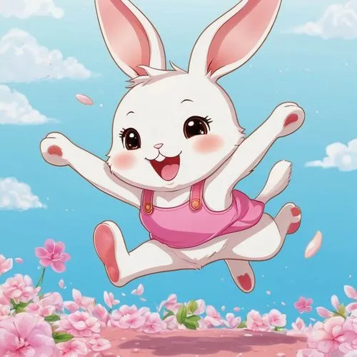 jewelpet,cartoon bunny,cartoon rabbit,jewelpets,easter background,leap for joy,bunni,lipinki,bunny on flower,kanbun,sylbert,happyanunoit,rabbids,cute cartoon image,bunny,piumsombun,jump,cony,jumping,rabbo,Illustration,Japanese style,Japanese Style 01