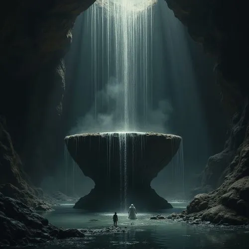 water fall,waterval,subkingdom,waterfall,prometheus,fantasy picture