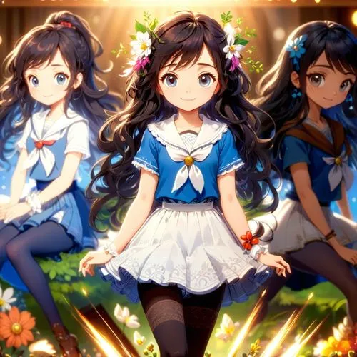 hydrangeas,haruhi suzumiya sos brigade,euphonium,birthday banner background,flower background,love live,three flowers,hydrangea background,azalea,potato blossoms,trio,kawaii children,tsumugi kotobuki k-on,angels,azaleas,japanese idol,party banner,little angels,would a background,spring background,Anime,Anime,Cartoon