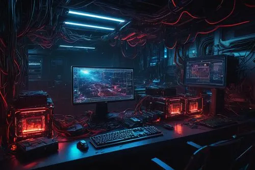 computer room,cyberpunk,sci fi surgery room,ufo interior,computer workstation,3d render,the server room,scifi,cyber,working space,computer desk,cyberspace,game room,research station,sci-fi,sci - fi,workspace,a dark room,laboratory,computer game,Conceptual Art,Fantasy,Fantasy 08