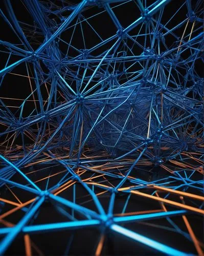 ResNet-18 model architecture, neural network diagram, colorful wires and nodes, 3D visualization, futuristic background, glowing blue lines, complex structure, geometric shapes, metallic texture, shin