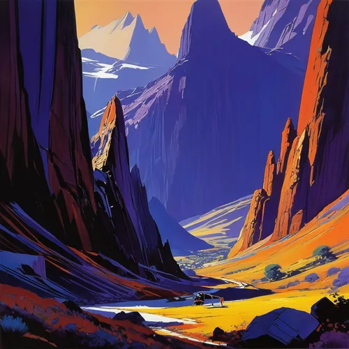 canyon,mountains,fallen giants valley,mountain sunrise,valley,mountain landscape,guards of the canyon,desert landscape,giant mountains,mountain plateau,mountain range,yellow mountains,oheo gulch,desert desert landscape,mountain valley,high mountains,red rock canyon,big bend,mountainside,moutains,Conceptual Art,Sci-Fi,Sci-Fi 23