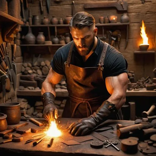 blacksmith,tinsmith,metalsmith,woodworker,craftsmen,craftsman,a carpenter,fire artist,woodworking,carpenter,iron-pour,artisan,sculptor,luthier,wood shaper,tradesman,candlemaker,shoemaking,farrier,forge,Illustration,Retro,Retro 15