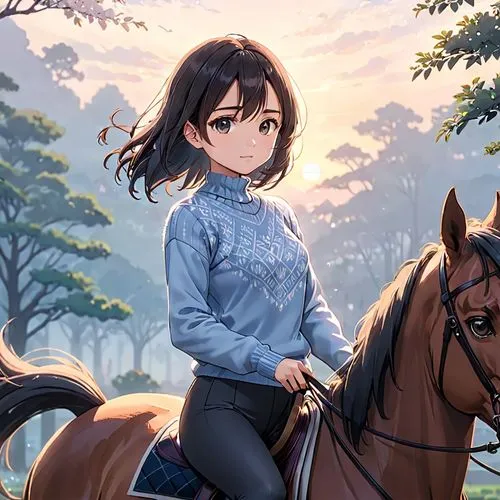 horseback,equestrian,elma,horse riding,horseback riding,mikasa,Anime,Anime,Traditional