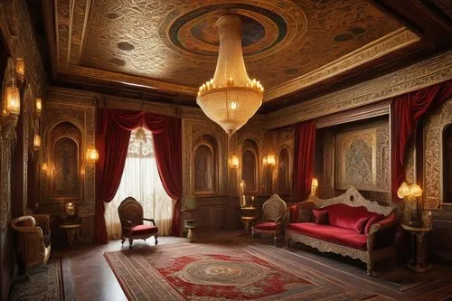 ornate room,royal interior,victorian room,bedchamber,parlor,chambre,danish room,antechamber,chateau margaux,wade rooms,opulently,villa cortine palace,ritzau,great room,interior decor,anteroom,hotel de cluny,dunrobin castle,chateauesque,opulence,Illustration,Black and White,Black and White 01