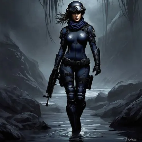 motoko,cortana,kuribayashi,aphra,camie,shimei,karai,ripley,domino,isolda,sci fiction illustration,policewoman,alita,konan,huntress,kusanagi,black widow,policewomen,atrix,katniss,Conceptual Art,Fantasy,Fantasy 34